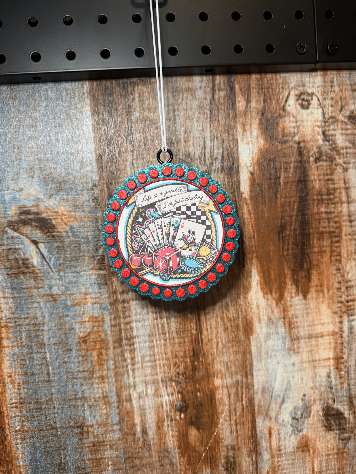 Life’s a Gamble Car Freshie | Driftwood & Hide Scent | Western Car Air Freshener