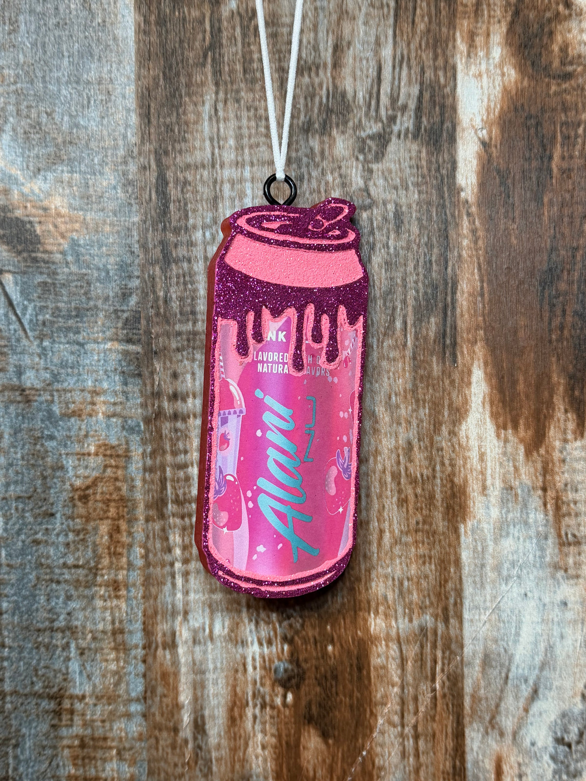 Pink Alani Car Freshie – Citrus Breeze Scent | Inspired Energy Drink Air Freshener