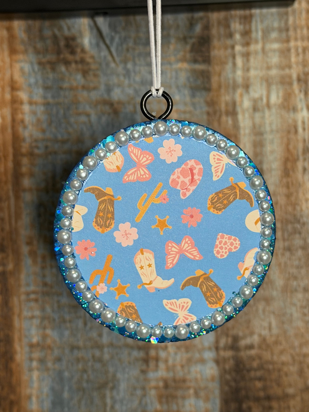 Western Cowgirl Car Freshie | Boots & Butterflies Air Freshener | Watermelon Jolly Rancher Scent