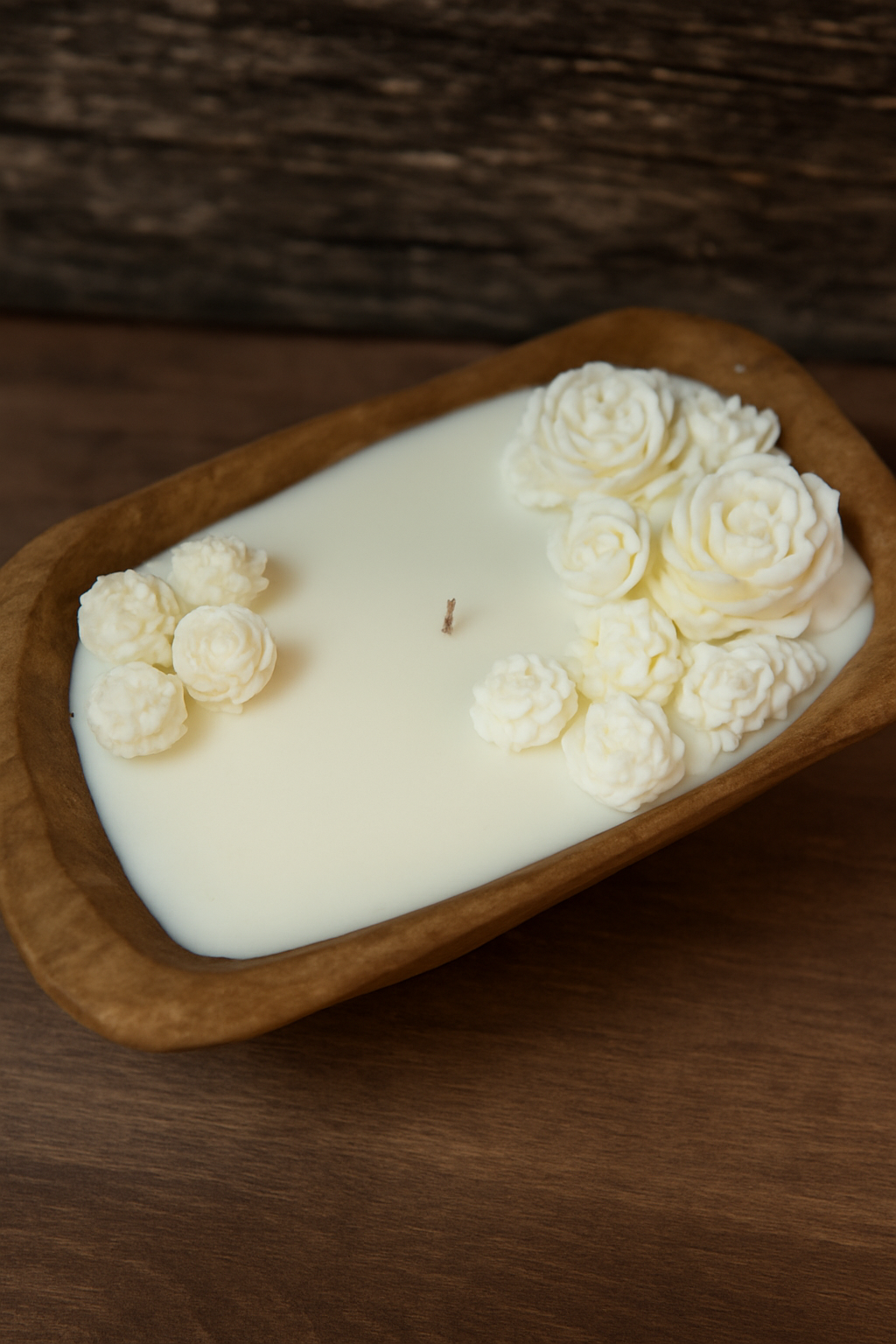 Rustic Dough Bowl Candle – 20 oz Hand-Poured Soy Wax