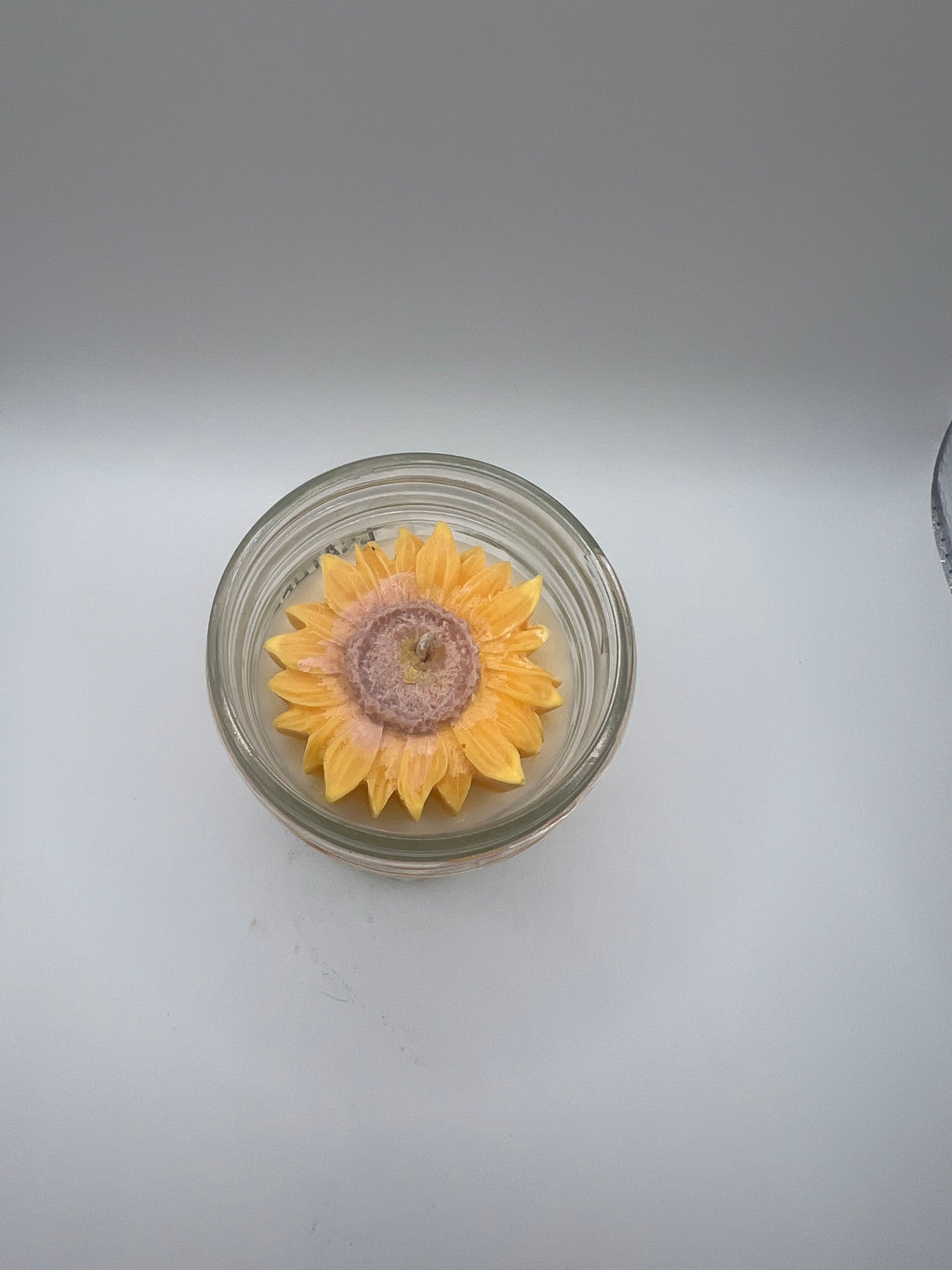 Sunflower | 8 oz Rustic Glass Jar Candle