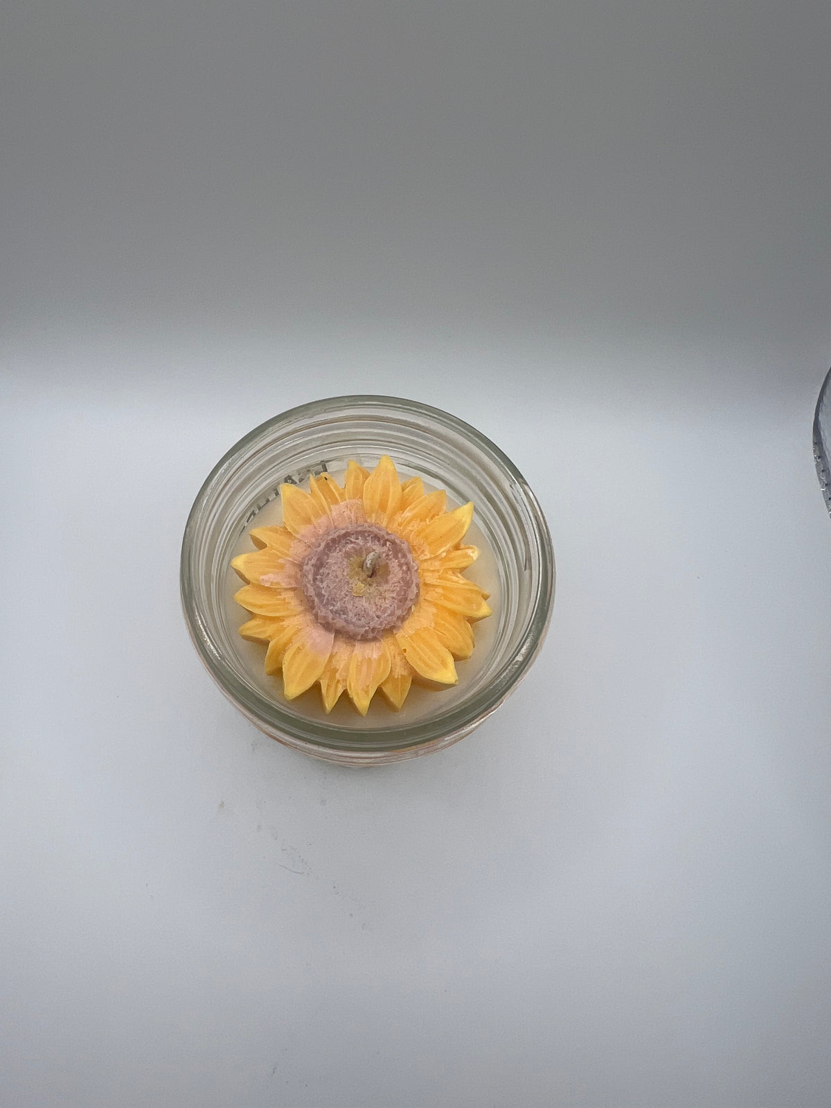 Sunflower | 8 oz Rustic Glass Jar Candle