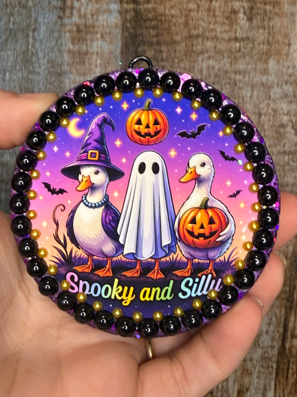 Spooky & Silly Duck Car Freshie | Magnolia Moon Scent | Halloween Goose Air Freshener | Ghost Duck Freshie | Cute Spooky Car Decor