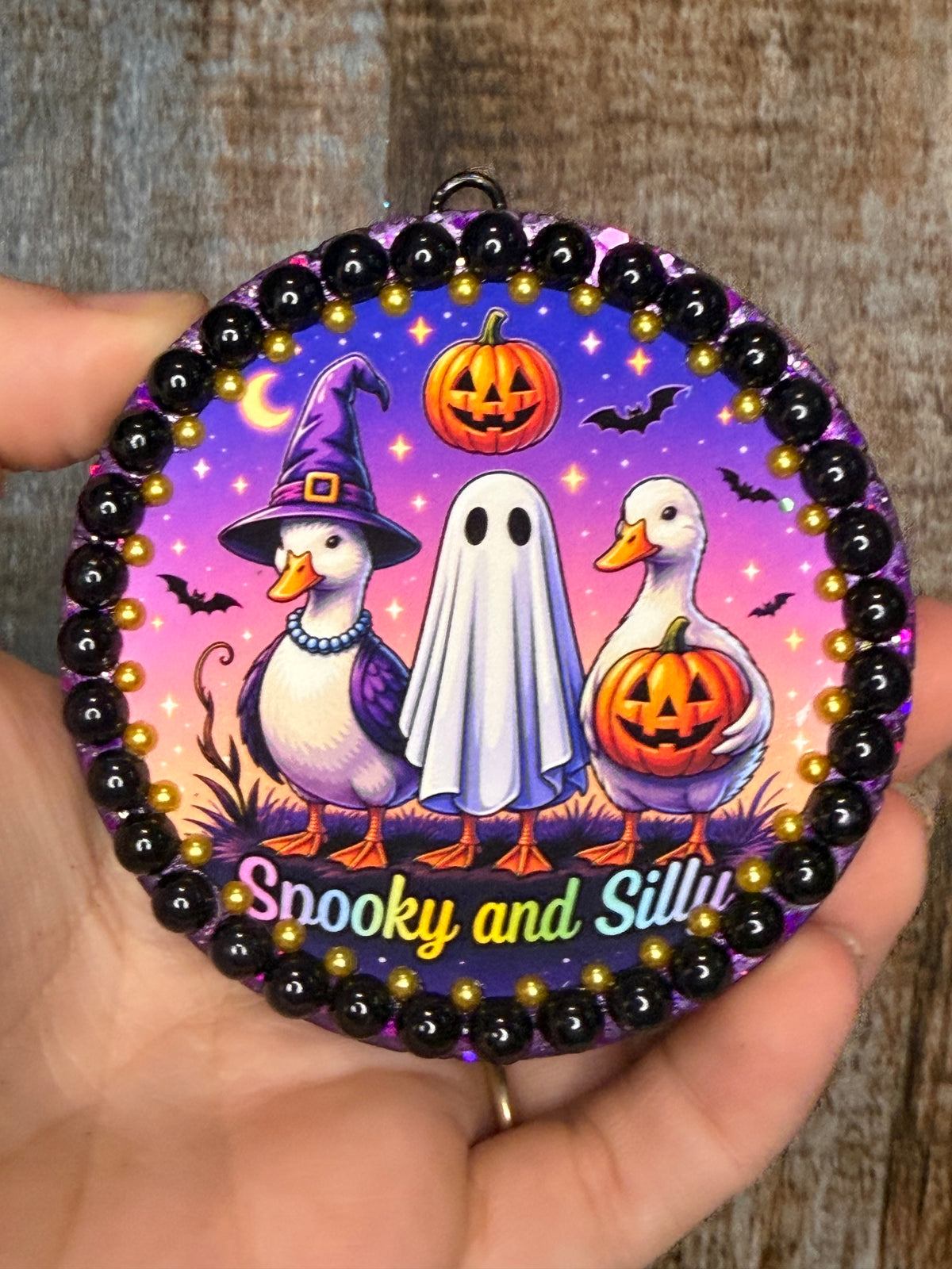 Spooky & Silly Duck Car Freshie | Magnolia Moon Scent | Halloween Goose Air Freshener | Ghost Duck Freshie | Cute Spooky Car Decor