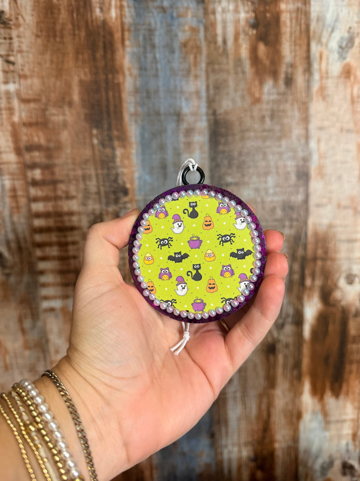 Spooky Cuties Halloween Car Freshie-Leather & Lace