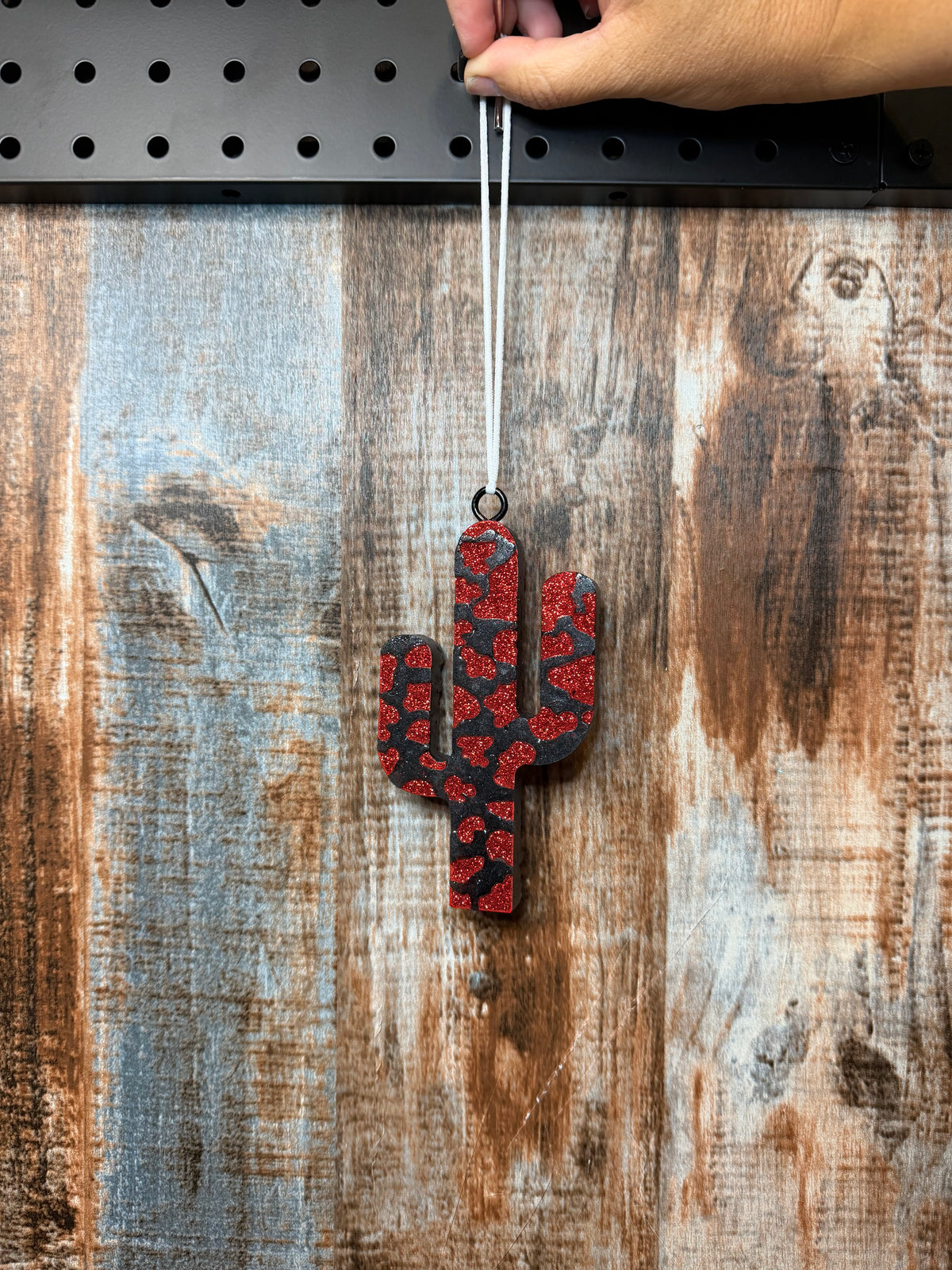 Cactus Car Freshie – Driftwood & Hide Scent | Western Desert Air Freshener