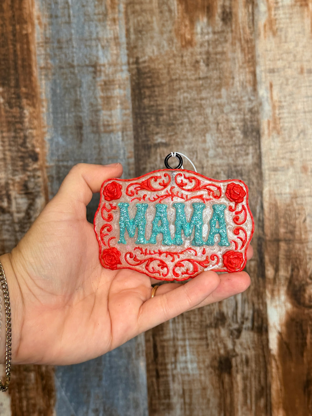 Mama Western Car Freshie | Lavender Scent | Glitter Cowgirl Air Freshener