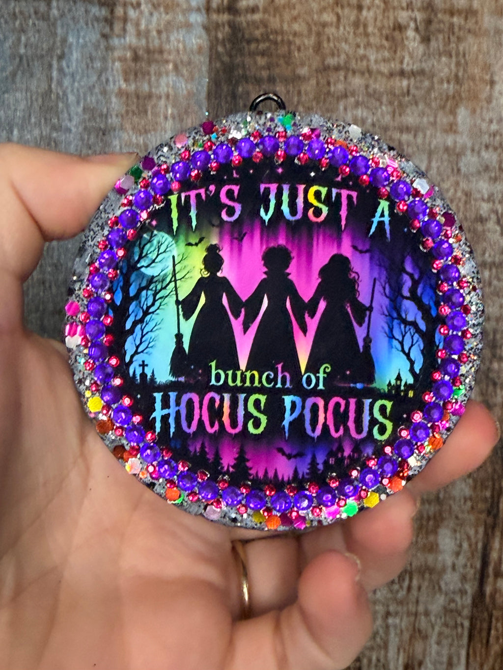 Hocus Pocus Car Freshie | Flannel Scent | Halloween Car Air Freshener | Witchy Halloween Decor | Spooky Freshie