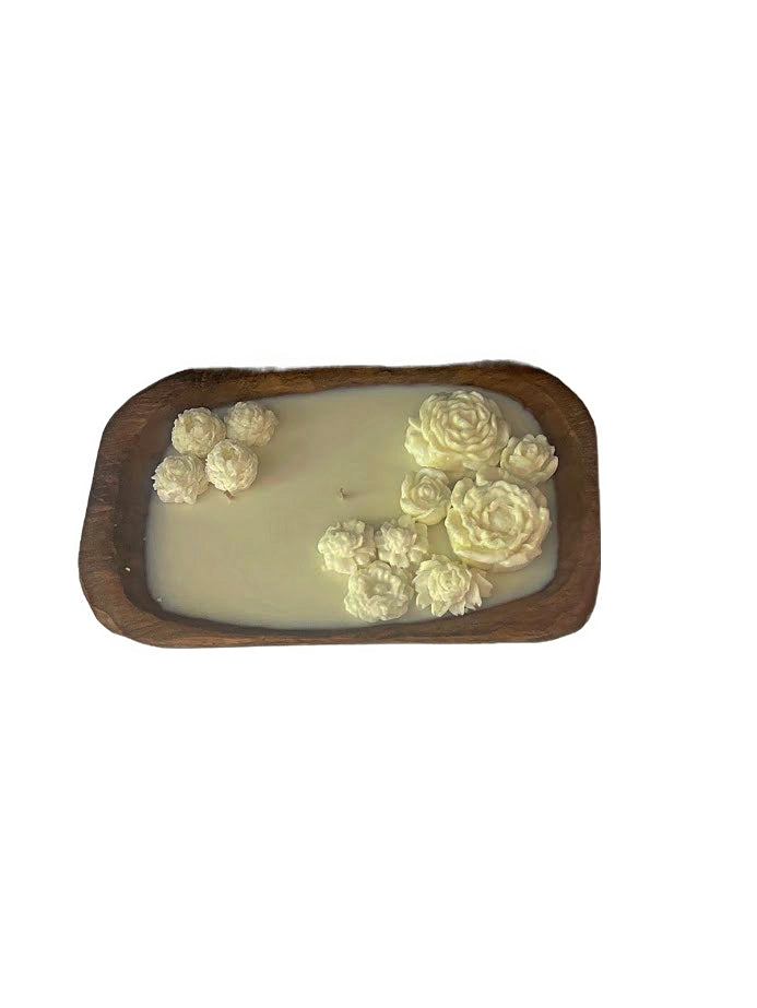 Rustic Dough Bowl Candle – 20 oz Hand-Poured Soy Wax