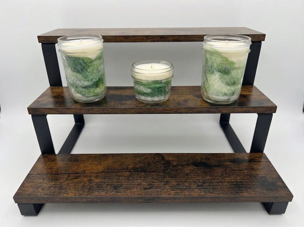 Rustic Holiday Candle Set | Mason Jar Candles | Farmhouse Christmas Decor