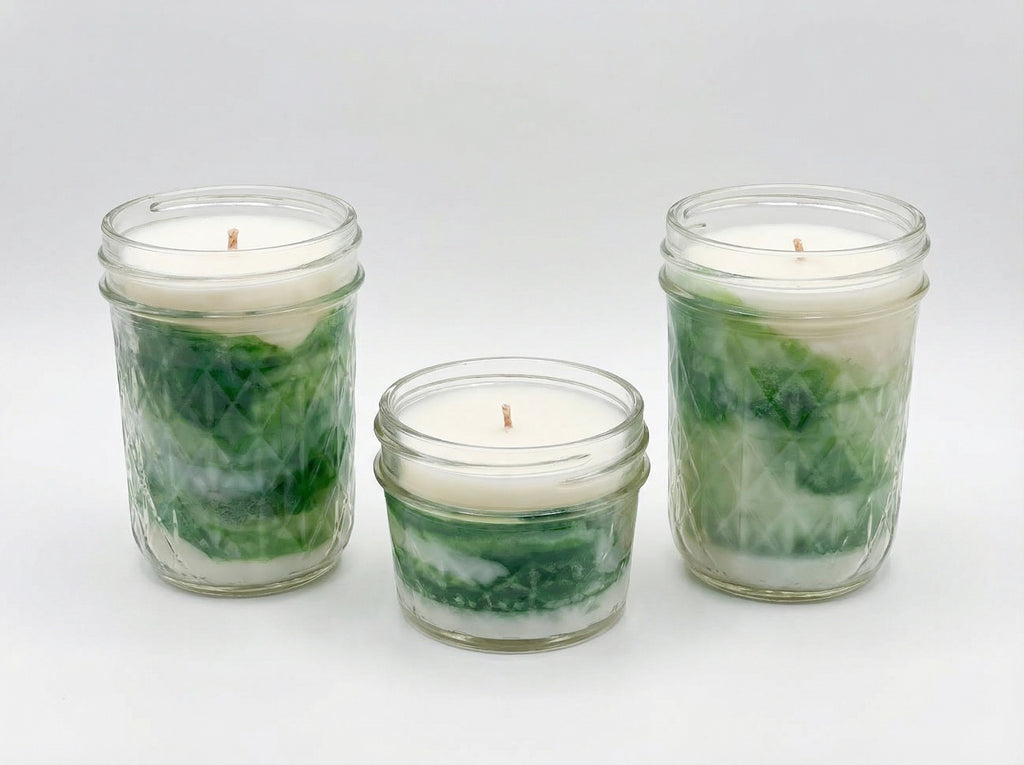 Rustic Holiday Candle Set | Mason Jar Candles | Farmhouse Christmas Decor