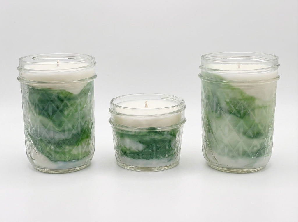 Rustic Holiday Candle Set | Mason Jar Candles | Farmhouse Christmas Decor