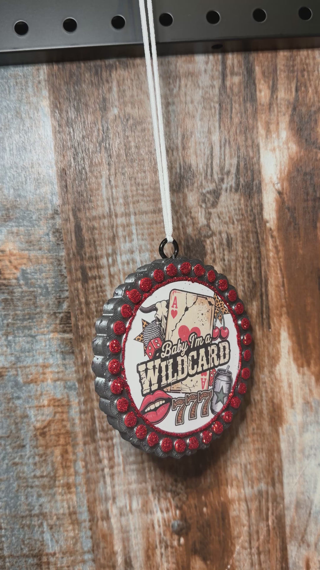 Baby I’m a Wild Card Car Freshie | Black Sea Scent | Western Car Air Freshener