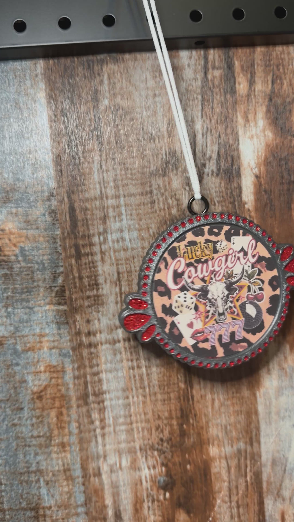 Lucky Cowgirl Car Freshie | Black Ice Scent | Western Car Air Freshener