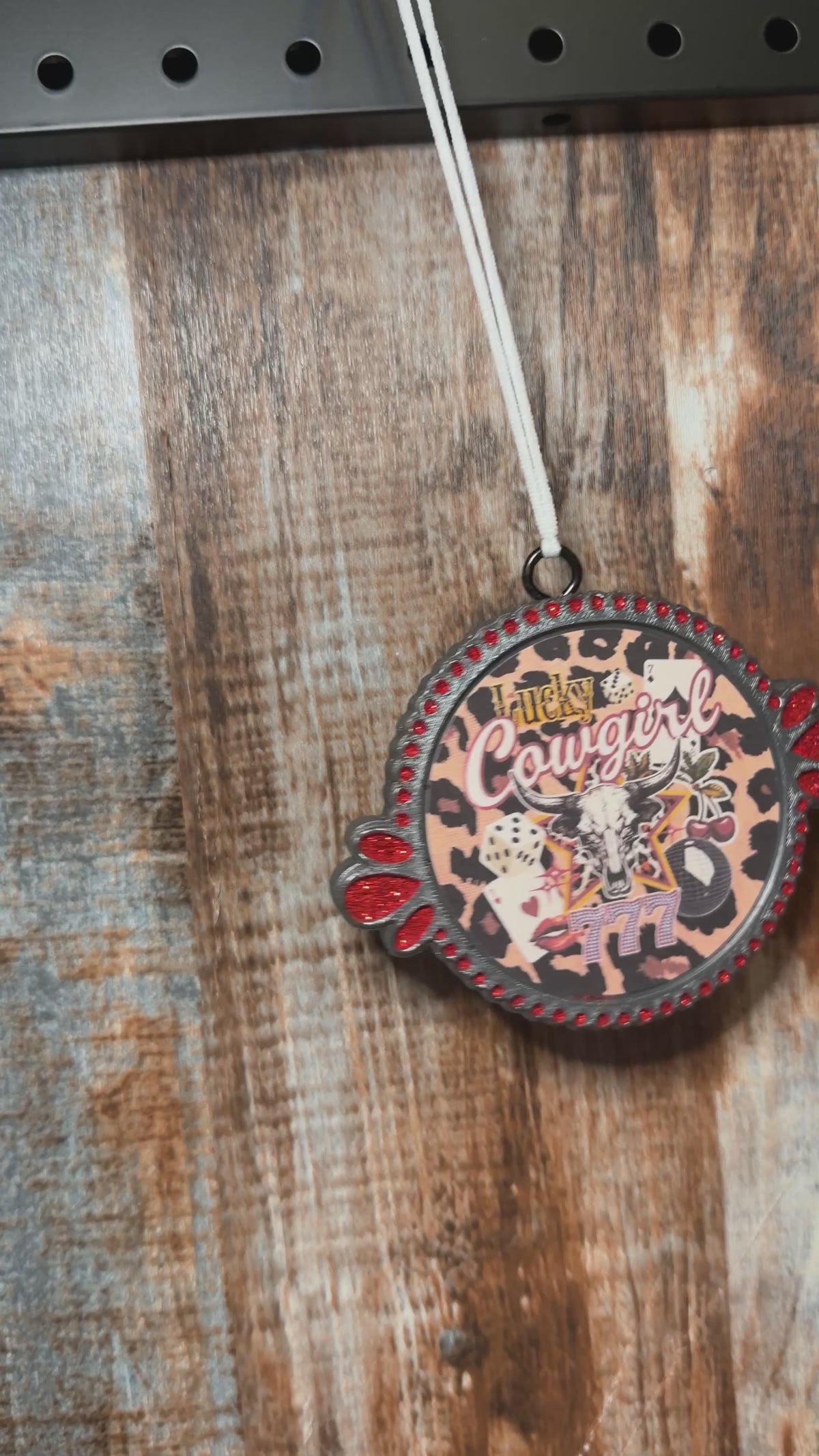 Lucky Cowgirl Car Freshie | Black Ice Scent | Western Car Air Freshener
